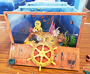 Underwater diarama model